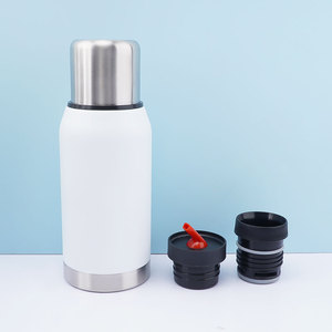 Termo Yerba Mate con aislamiento al vacío, botella de boca ancha, termo de acero inoxidable 18/8 para bebidas frías y calientes - Product Image 2