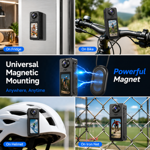 Telecamera Indossabile a Forma di Ciondolo, Mini Videocamera Sportiva Magnetica 1080P WiFi, Telecamera a Pollice Senza Mani per Sport Estremi e Vlogging Quotidiano - Product Image 5