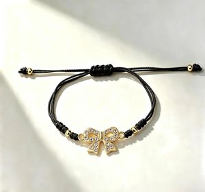 LC202604132 도매 수제 마크라메 엮은 끈 줄 실 행운의 리본 참 브레이슬릿 - Product Image 2