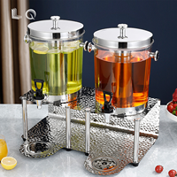 Dispenser Minuman Stainless Steel Komersial Mewah Laris Manis, Tahan Lama 16L, Plastik Food Grade, Dispenser Minuman