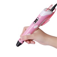 Bút In 3D Mới Với Màn Hình LCD Đồ Chơi Dây Tóc PLA Tương Thích Bút 3D An Toàn Cho Trẻ Em Quà Tặng Sinh Nhật Giáng Sinh Cho Trẻ Em