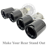 Puntas de Escape RCF de Fibra de Carbono para BMW G20 M330i M340i G22 M440i