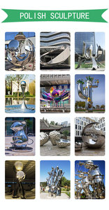 SENZHAO Custom garden art sculpture Abstract stainless steel figure Outdoor metal sculpture design - Product Image 2