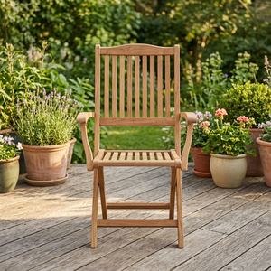Premium Modern Durable <b>Foldable</b> Eco-Friendly Waterproof Teak Outdoor <b>Dining</b> Reclining <b>Chair</b> Portable Home Furniture Home Office - Product Image 4