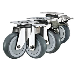 <span class=keywords><strong>3</strong></span> <span class=keywords><strong>4</strong></span> <span class=keywords><strong>5</strong></span> Zoll Trolley-Rollen Edelstahl PU/ TPR/ <span class=keywords><strong>NYLON</strong></span> Lenkrollen Industrielle SUS 304 Edelstahl-Laufrollen - Product Image 4