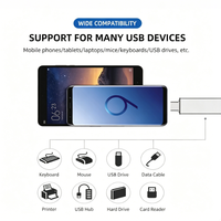 Hub USB 3.0 de Alta Velocidad 5Gbps, Divisor de Aluminio, Plug and Play, Expansor Multipuerto para MacBook, Dell, HP, Laptop, PC, Escritorio