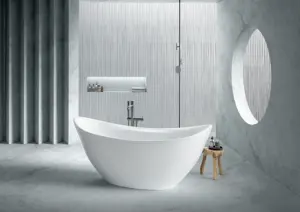 High Quality 1 Person Walk In Bathtub White Color Durable Acrylic Soaking Free Standing Bath Tub