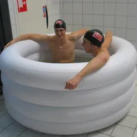 ขนาดใหญ่ฟรียืนผู้ใหญ่ PVC Inflatable Ice Bath Tub น้ำแข็งแช่อ่างอาบน้ำสำหรับกีฬา