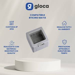 Set di scatole di giunzione Gloca da 3 pezzi, custodia in plastica 2P IP55 per la serie Matix - Product Image 2