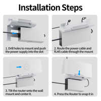 Support métallique pour routeur Starlink Gen 3 Support mural blanc pour routeur Starlink