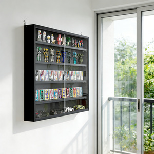 Vitrine murale 5 niveaux 2026 pour collectionnables avec porte en verre pour voitures miniatures et figurines – 4 couleurs au choix - Product Image 5