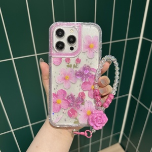 เคสโทรศัพท์ลายดอกไม้น่ารัก ป้องกันรอยขีดข่วน สำหรับ <span class=keywords><strong>OPPO</strong></span> Reno15 <span class=keywords><strong>Pro</strong></span> Max <span class=keywords><strong>ราคา</strong></span>ส่ง - Product Image 1