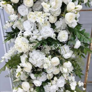 Autres fleurs et plantes décoratives Nouvelle toile de fond personnalisée en corne blanche pour décoration de mariage - Product Image 3