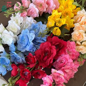 Flores Artificiales de Larkspur, Mezcla de Seda Realista, Decoración para Bodas y Hogar - Product Image 5