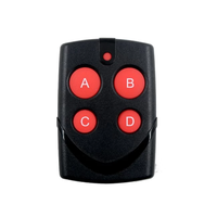 Télécommande de porte de garage automatique en plastique certifiée CE Champions AG199 433 MHz, duplicateur de clonage à code fixe, porte-clés à 4 boutons pour portail