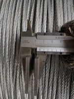 Cable de Acero Galvanizado GOST 3063-80 1x19(1+6+12) para Cable de Amarre y Protección Contra Rayos