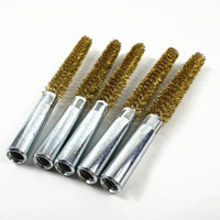Brosse industrielle en fil torsadé en laiton pour le débavurage et l'élimination de la rouille des tuyaux OEM ODM