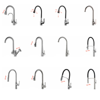 Robinet de cuisine extensible multifonction, disponible en acier inoxydable 304, capteur intelligent tactile
