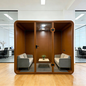 Modern Soundproof Office Mobile Indoor Work Booth Private Meeting Soundproof Phone <b>Study</b> Cabin for Office - Product Image 5