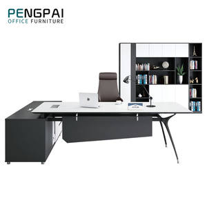 <span class=keywords><strong>Scrivania</strong></span> da Ufficio in Legno Ecologica dal Design Moderno e Forma Essenziale per Uso Commerciale - Product Image 2