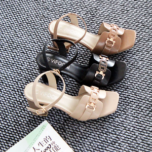 Sandalias de Tacón Alto para Mujer, Nuevo Diseño de Verano, al por Mayor Sandalias de Tacón Alto Retro para Mujer, Fáciles de Poner, con Buenas Ventas. - Product Image 1