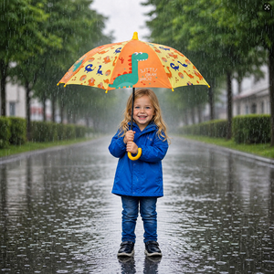 Parapluie <span class=keywords><strong>Enfant</strong></span> Personnalisé Imperméable de Haute Qualité à Imprimé Dessin Animé à Ouverture Semi-Automatique - Product Image 2