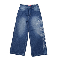Pantalon Baggy en Jean 100% Coton 14 Oz Personnalisé Homme, Fabricant OEM de Streetwear, Jean Large Homme, Vêtements Tendance de Style Mode