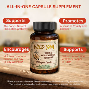 כמוסות שורש יאם OEM, תמצית שורש יאם בר למבוגרים, מקדם עיכול - Product Image 2