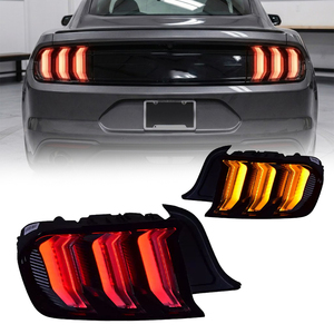 YU GUANG <span class=keywords><strong>Precio</strong></span> al por Mayor para <span class=keywords><strong>Ford</strong></span> <span class=keywords><strong>Mustang</strong></span> 2015-2023 Conjunto de Luces Traseras LED Transparentes con DRL <span class=keywords><strong>Rojo</strong></span> Ahumado, Lámpara Trasera, Luces Traseras - Product Image 1