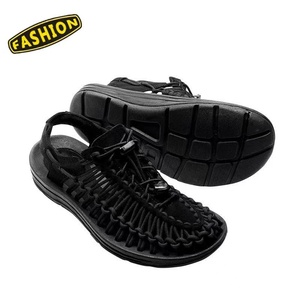 Sandales tissées à bout fermé pour femmes, collection 2026, vente directe usine, chaussures décontractées respirantes en <span class=keywords><strong>corde</strong></span> tricotée à enfiler avec cordon de serrage réglable - Product Image 3