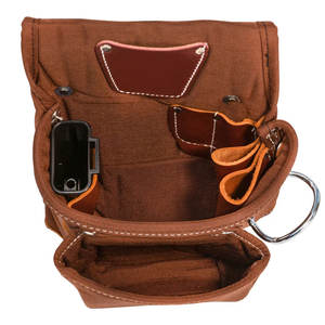 Cinturón de herramientas al por mayor, accesorios para cinturón de fontanero, soporte de cinturón resistente con múltiples bolsillos, bolsas de herramientas de cuero para cintura, bolsa de herramientas de cuero para carpintero y enajerador - Product Image 1