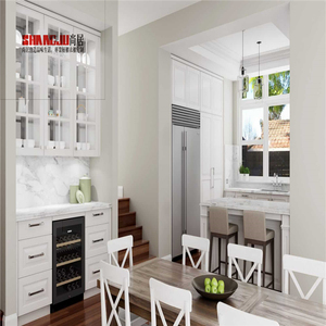Style américain Blanc Haute Brillance Armoires De Cuisine Avec Cuisine Articles <span class=keywords><strong>Rick</strong></span> Owens - Product Image 1