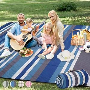 <b>Extra</b> <b>Large</b> 80x80 <b>Picnic</b> <b>Blanket</b>, Waterproof Portable 3-Layer Foldable Mat, Machine Washable for Grass Hiking Travel Concerts - Product Image 2
