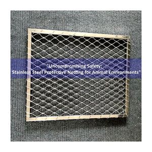 Welded Bird Netting Diamond Diamond Flexible Stainless Steel Cable Rope Mesh Net Green Wall Animal Metal Wire for Zoo Plain - Product Image 6