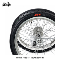 Kit de roues Supermoto de 17 pouces pour Surron Light Bee X LBX Talaria MX4 MX3 X3 Segway X260 70/90-17 90/80-17 Pneu de vélo électrique sur route