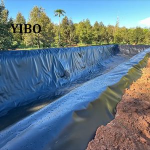 Bâche de bassin en géomembrane YIBO industrielle anti-UV, imperméable et écologique pour fermes piscicoles, barrages et réservoirs - Product Image 1