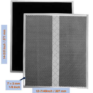 Filtro de Campana Extractora Filtstar FS-PSA-011, Filtro de Aceite Plateado Compatible con Broan S97020466 HPF30 BPSF36 - Product Image 3