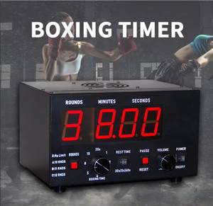 YIZHI Minuterie électronique de <span class=keywords><strong>boxe</strong></span> numérique professionnelle à LED pour Taekwondo Judo Escrime avec affichage rond - Product Image 1