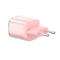 Pengisi Daya Dinding 30W Dual Port USB-C PD USB-A QC 3.0 Pengisian Cepat Colokan EU Adaptor Daya Tipe-C Pengisi Daya Ponsel Tablet Kustom Pabrik