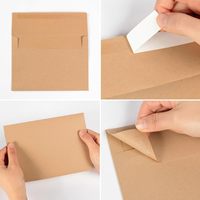Enveloppes en papier kraft brun Enveloppes pour invitations Enveloppes A7 pour cartes-cadeaux personnalisées Mariage Baby shower Anniversaire