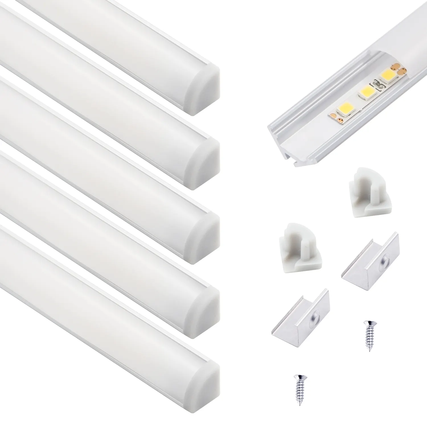 VST Customized Length 10*10mm 45 Degree Corner Mounted Aluminum Profile Light LED Linear Profile Light Under Cabinet Light
