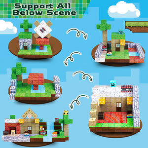 200 peças de Blocos de Construção Magnéticos de Plástico, Conjunto de Brinquedos Educacionais STEM, Certificado EN71 CE, Desenvolve a Criatividade - Product Image 3