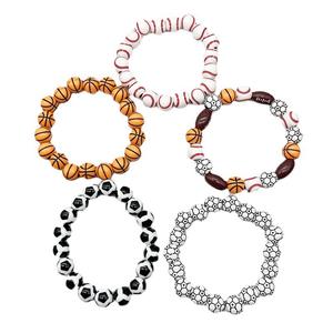 Pulsera Deportiva/Casual de <span class=keywords><strong>Hilo</strong></span> <span class=keywords><strong>Encerado</strong></span> Elástico Ajustable para <span class=keywords><strong>Hombre</strong></span> y Mujer, Marca HJ, Modelo 949494, para Baloncesto, Fútbol, Tenis - Product Image 1