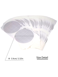 Lot de 100 couvercles jetables en aluminium de 59mm, kit de filtres à café pour accessoires <span class=keywords><strong>NESPRESSO</strong></span> Vertuoline, nouveaux produits - Product Image 2