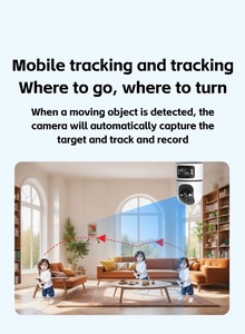 Nova lente dupla Indoor WIFI Ptz Baby Monitor Falar em dois sentidos Baby Home Security Vídeo PTZ 4mp Wifi Sem Fio Survill Ance Câmera - Product Image 4