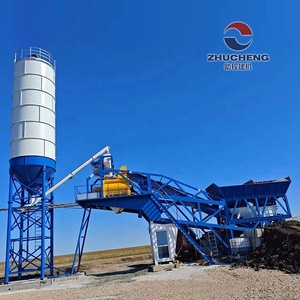 Pabrik Batching Beton Portabel Otomatis Penuh 50m/jam dengan Pompa & Motor <span class=keywords><strong>JS1000</strong></span> Mixer Tenaga Listrik - Product Image 5
