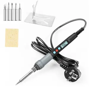 90W digital display soldering iron set with internal heating thermostat with switch LCD digital display soldering iron
