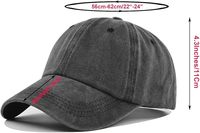 Paquete de 6 Gorras de Béisbol Unisex Vintage Deportivas de Sarga Lavada y Desgastada de Algodón, Suaves, Sin Estructura, Lisas, Ajustables, Estilo Dad Hat