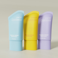 Tubes souples vides en PE mat personnalisés pour cosmétiques, lavage du visage, lotion corporelle, crème pour les mains, 60 ml, emballage en gros
