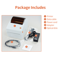 Prix d'usine Imprimante thermique pour étiquettes d'expédition 4 pouces 120 mm Haute vitesse Interface BT/USB avec grand bac à papier pour la logistique TP403